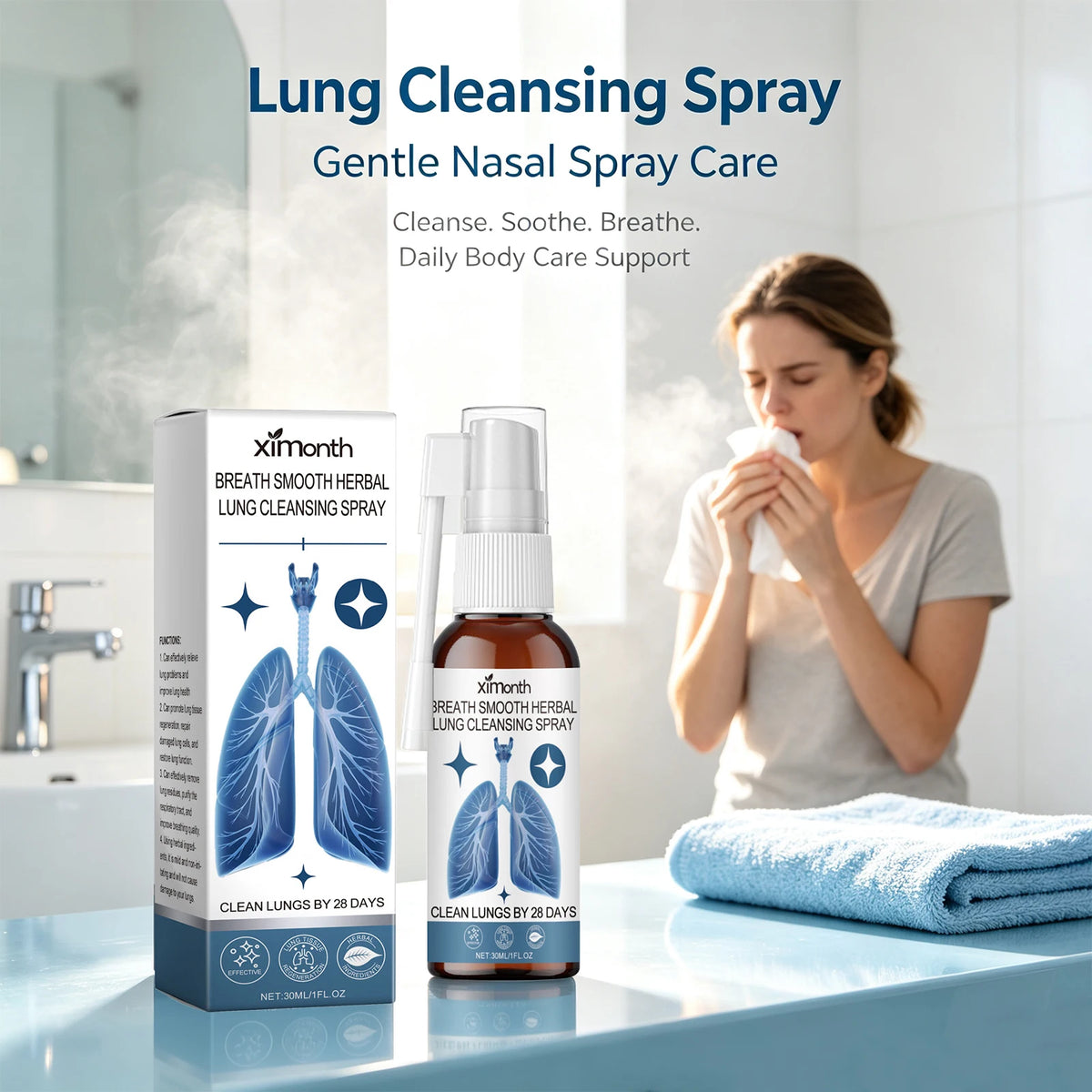 Herbal Lung Cleansing and Throat Refreshing Spray