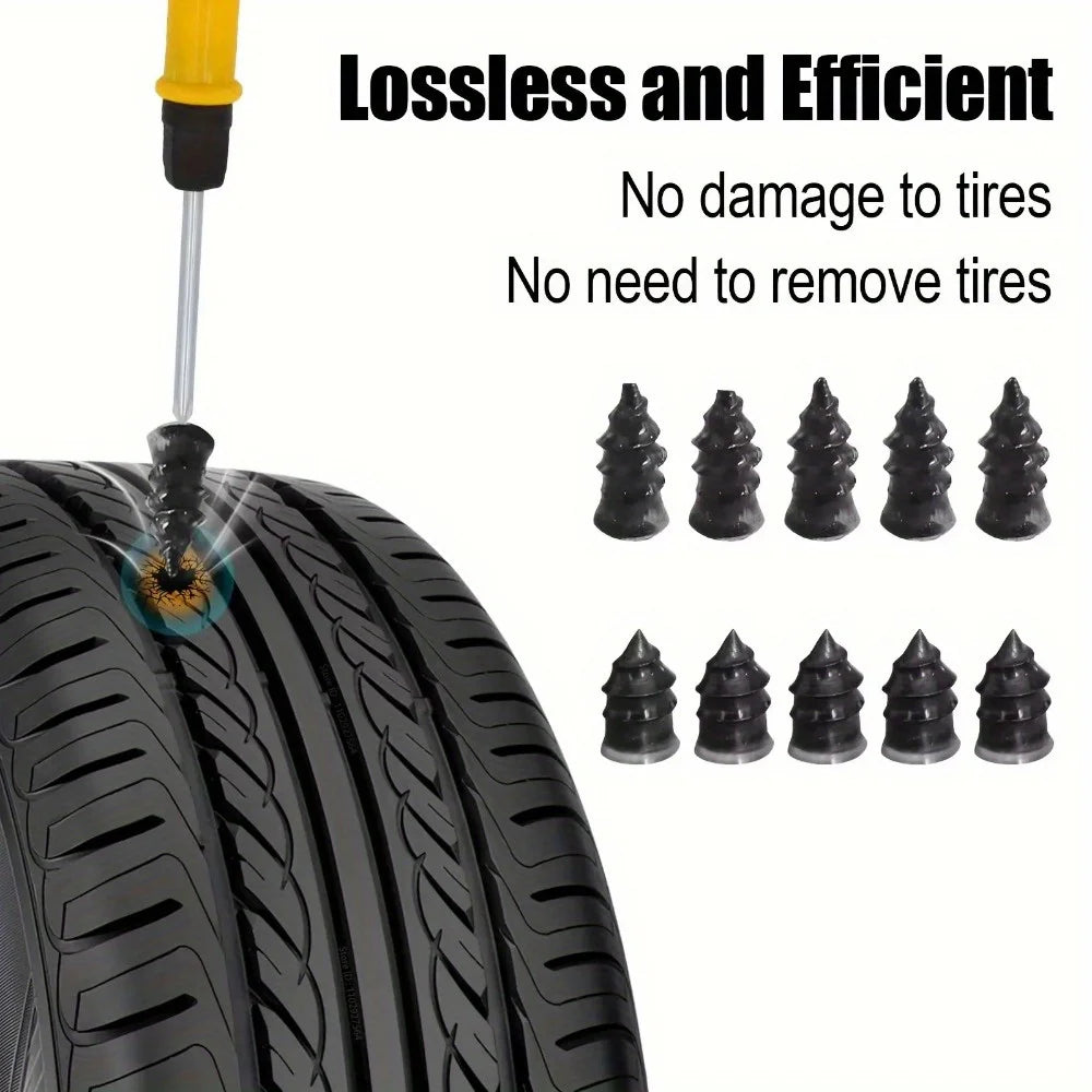 Emergency Tire Puncture Repair Kit for Vehicles - 3