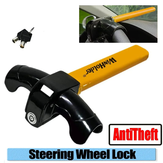 Universal Steering Wheel Security Lock for Vehicle Anti-Theft Protection