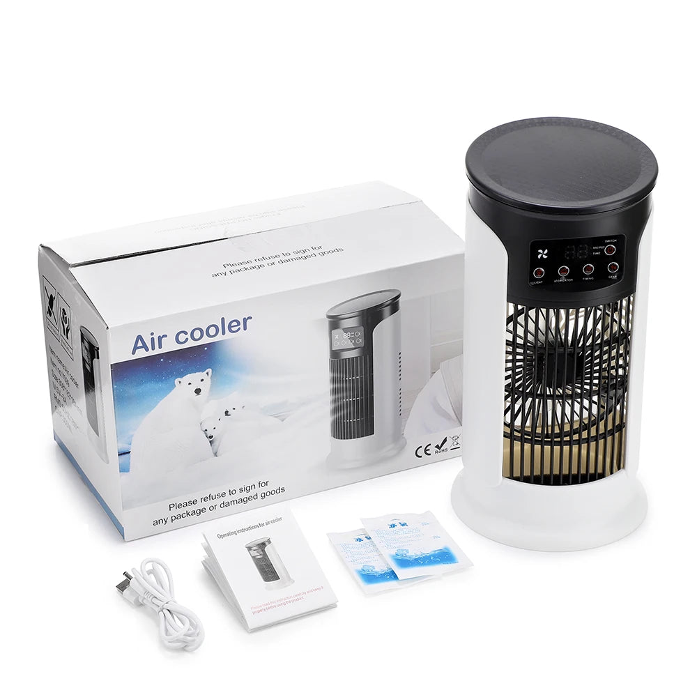 Portable USB Desktop Air Cooling Fan with Humidifier - 11