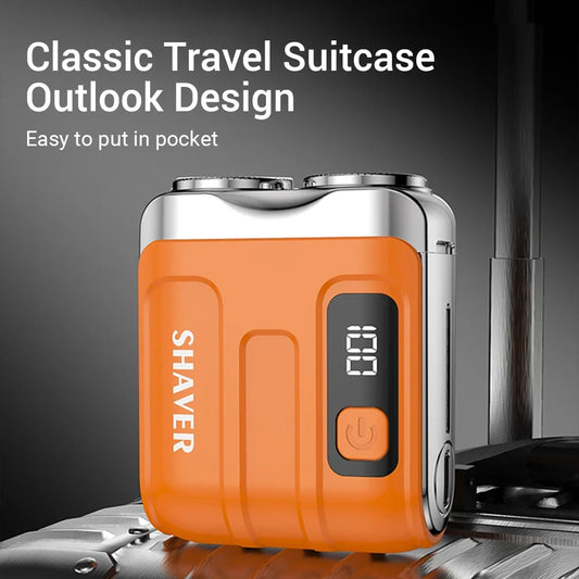 Portable Mini Electric Shaver with Digital Display