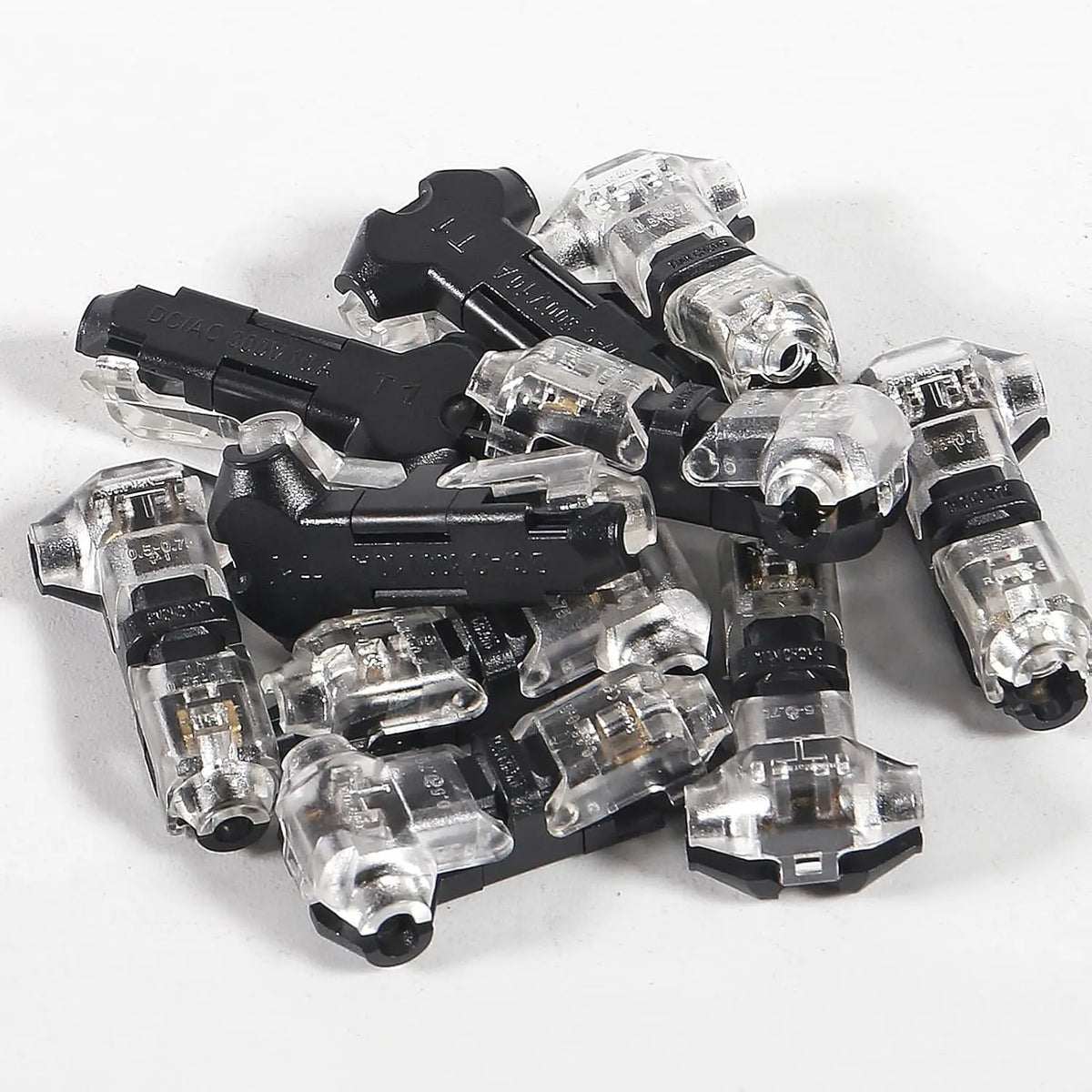 T1 2 Pin Wire Connector Snap On No Solder Quick Splice Terminal Block