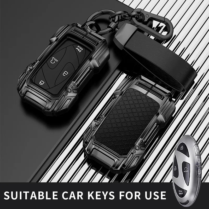 Protective Zinc Alloy Car Key Case Cover for Hyundai - 6