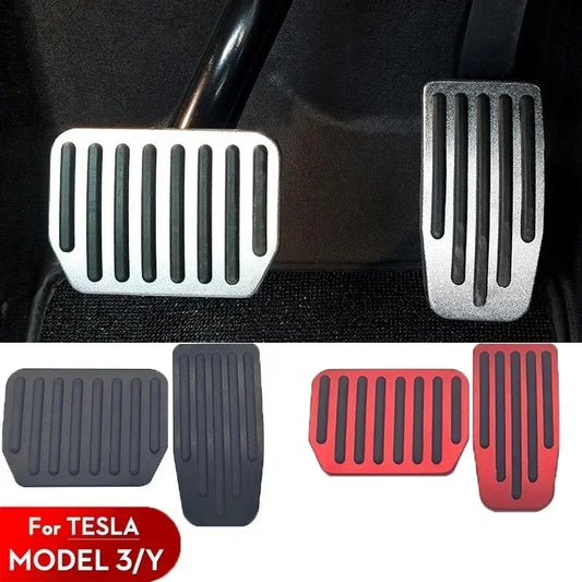 Aluminum Non-Slip Pedal Cover Set for Tesla Model 3 and Model Y