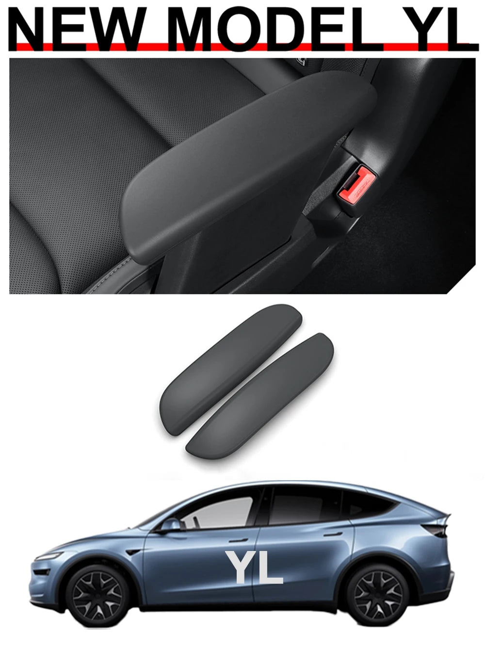 Silicone Armrest Covers for Second Row Seats