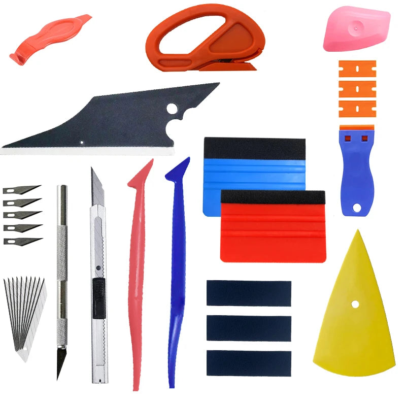 Professional Vinyl Wrap and Window Tinting Application Tool Kit