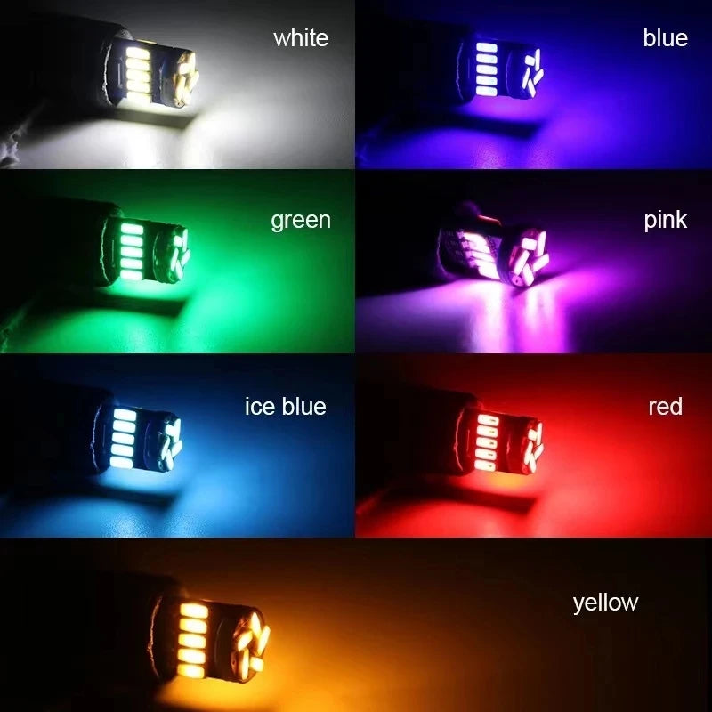 T10 W5W Universal LED Interior and Exterior Car Light Bulbs
