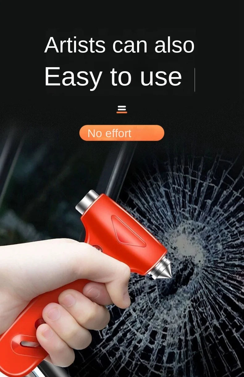 2-in-1 Car Emergency Safety Hammer and Seat Belt Cutter