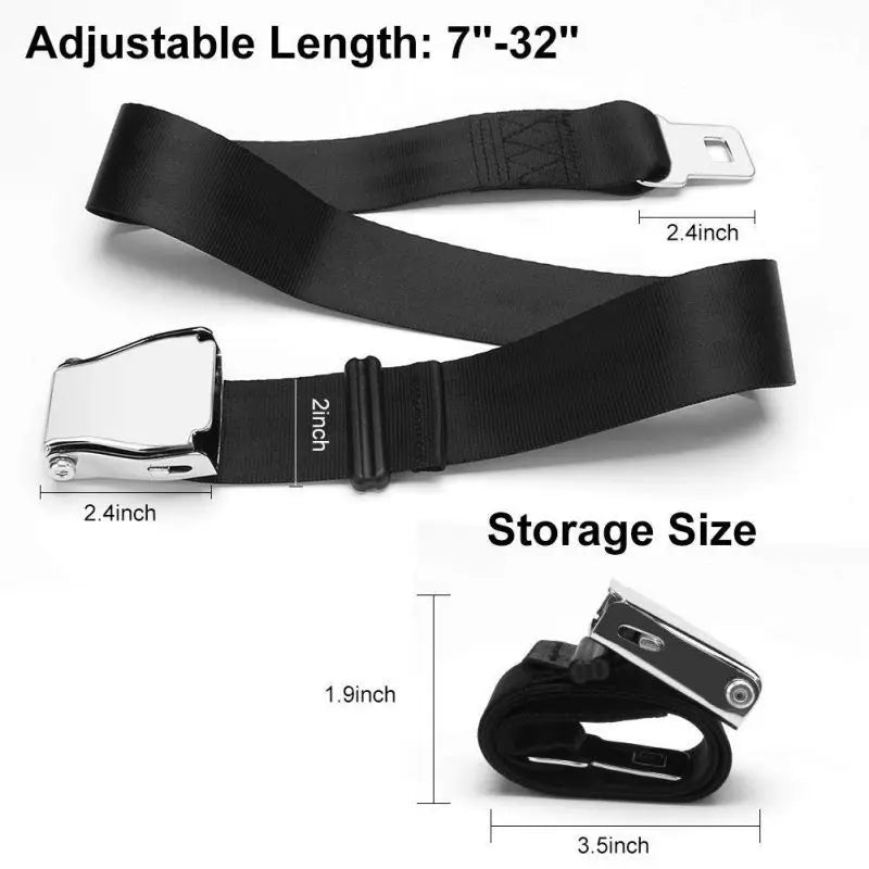 Adjustable Airplane Seat Belt Extender for Comfortable Travel