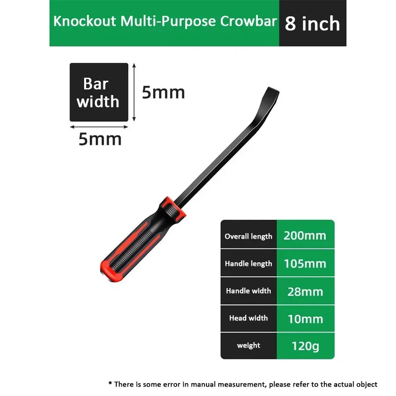 Heavy Duty Industrial Pry Bar with Ergonomic Handle