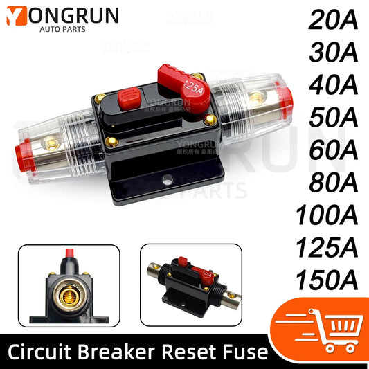 Waterproof Manual Reset Circuit Breaker for Car and Marine Audio