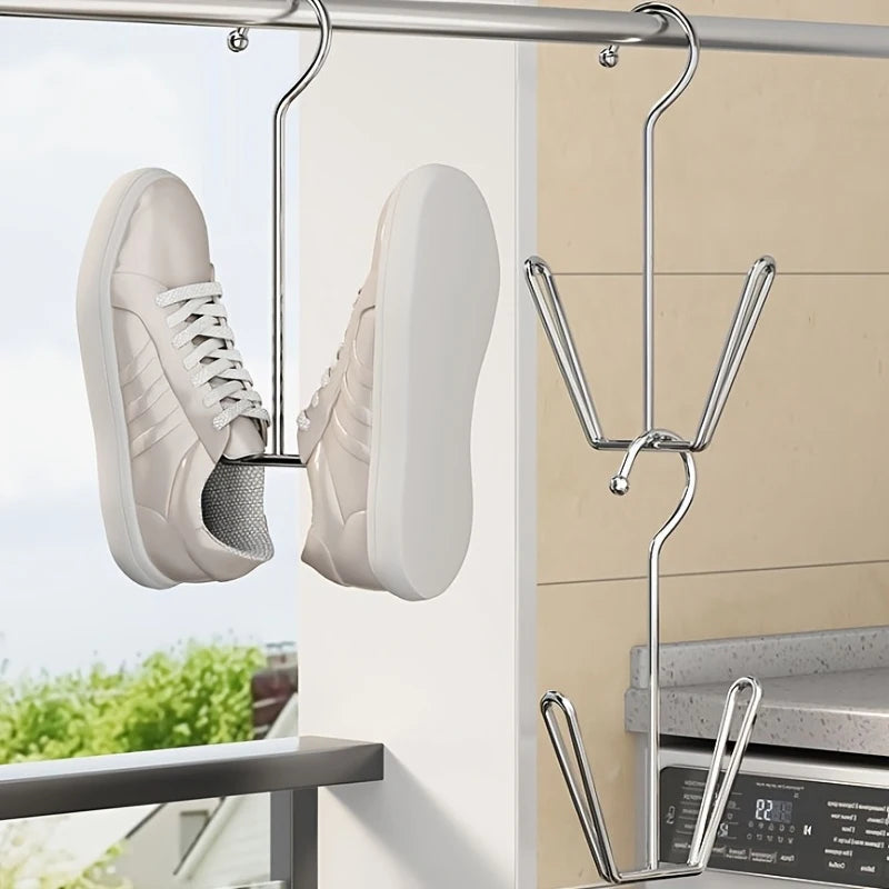 Durable Double-Hook Shoe Drying Hanger - 4
