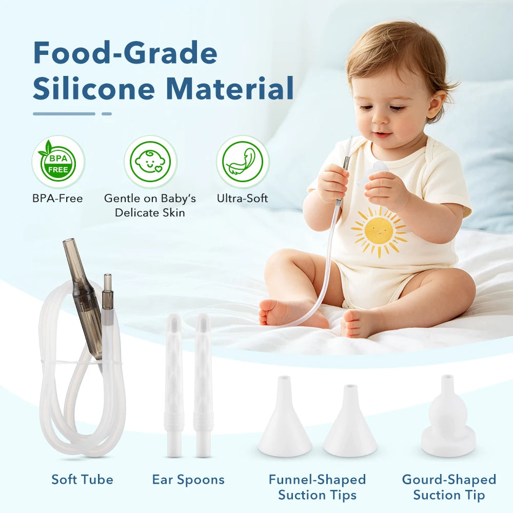 Electric 2-in-1 Nasal Aspirator and Ear Wax Removal Kit - 4