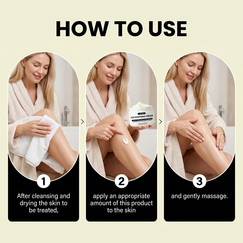 Soothing Leg Massage Cream for Muscle Relief and Daily Recovery