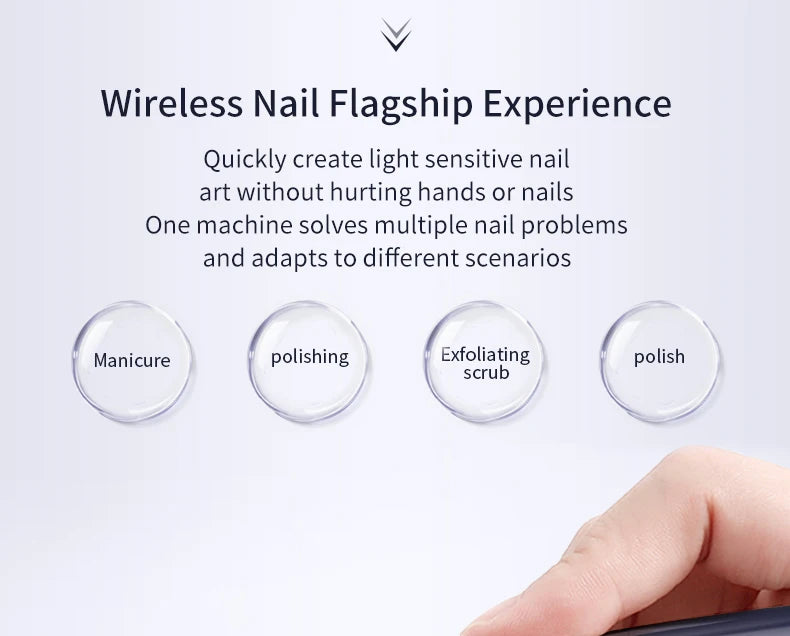 Electric Cordless Manicure and Pedicure Nail Drill Set