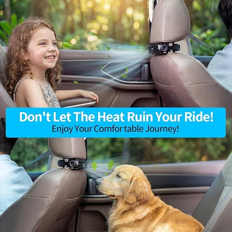 Portable Car Headrest Cooling Fan