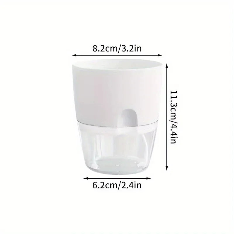 Self Watering Flower Pot Set Double Layer Hydroponic Plant Planter - 5