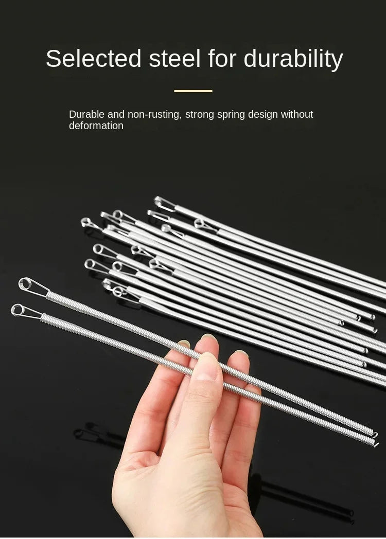 Flexible Spring Drawstring Threader for Clothing and Sewing - 11
