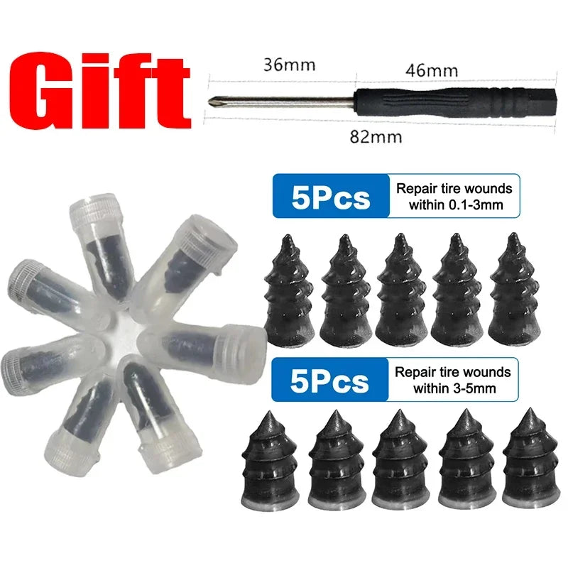 Emergency Tubeless Tire Repair Rubber Nails - 11