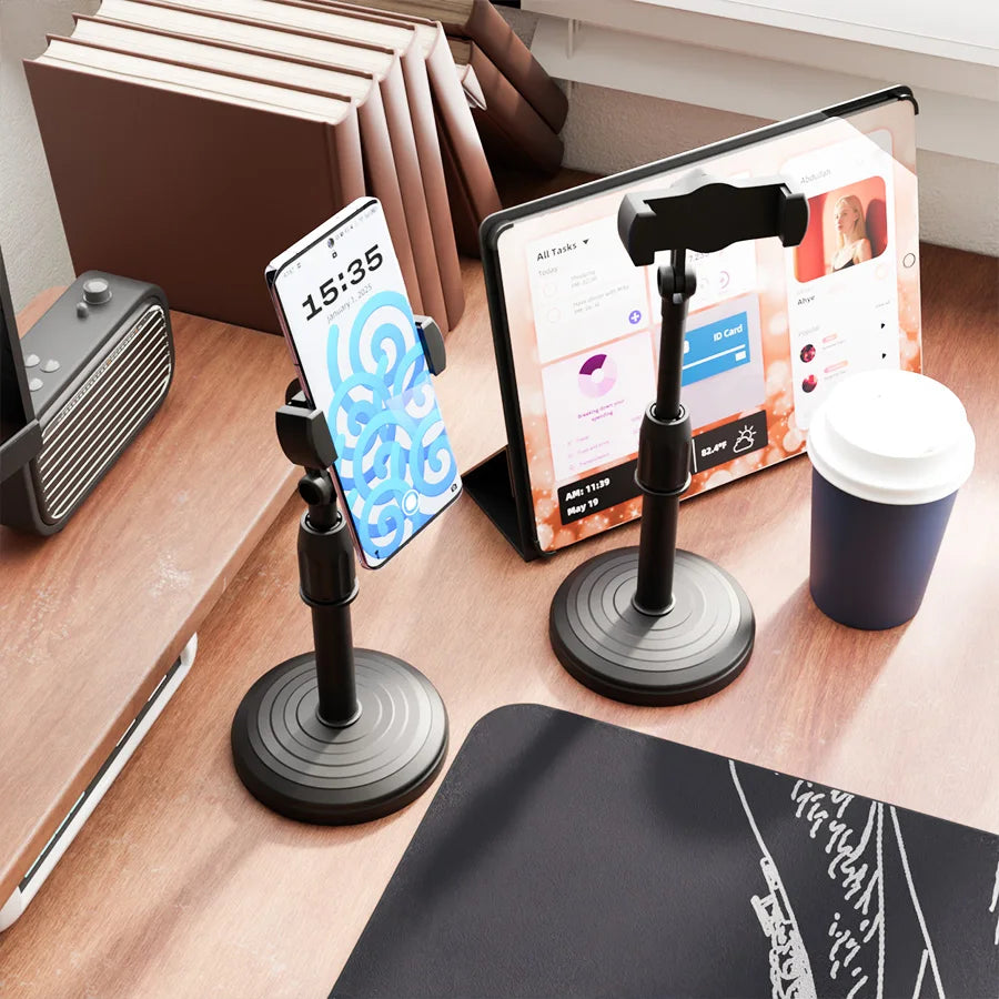 Adjustable Desktop Phone Stand for Live Streaming and Hands-Free Use - 5