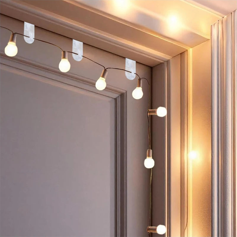 Clear Decorative Door Hooks for Home Decor and Holiday Ornaments