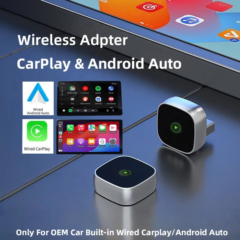 Wireless CarPlay and Android Auto 2-in-1 Adapter