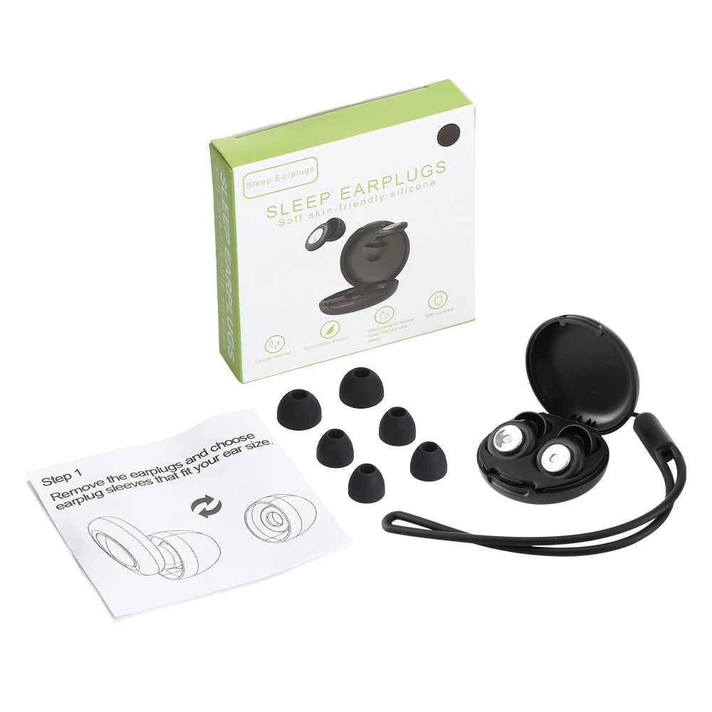 Reusable Noise Cancelling Silicone Ear Plugs for Sleeping - 15