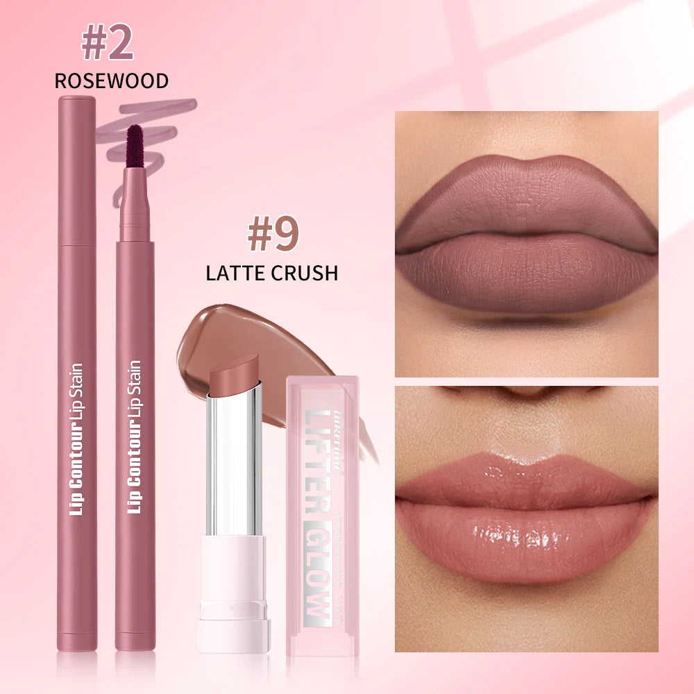 Hydrating Lip Liner and Moisturizing Balm Makeup Set