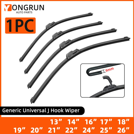Universal Frameless J-Hook Car Windshield Wiper Blade