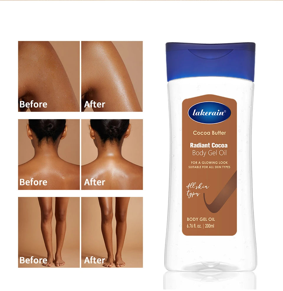 Cocoa Butter Body Gel Oil for Radiant Glowing Skin