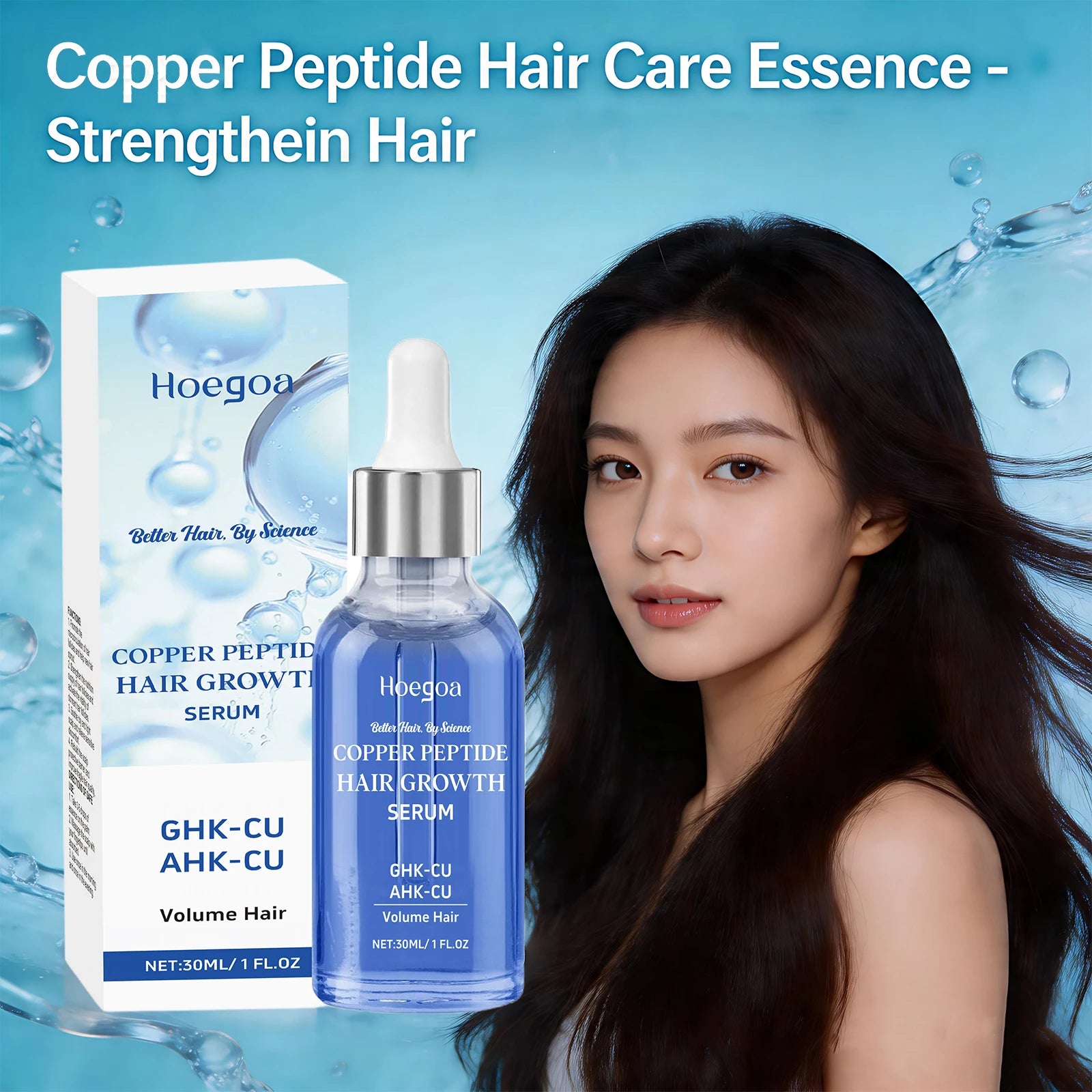 Copper Peptide Hair Growth Serum for Strengthening and Frizz Control - 6