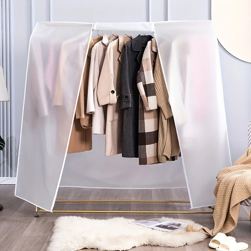 Transparent Hanging Garment Rack Dust Cover - 2
