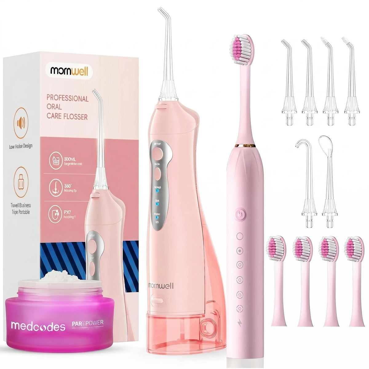 Portable Oral Irrigator and Electric Toothbrush 2-in-1 Combo Kit