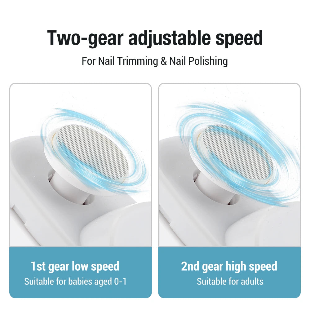 Electric 2-in-1 Automatic Nail Clipper and Polisher