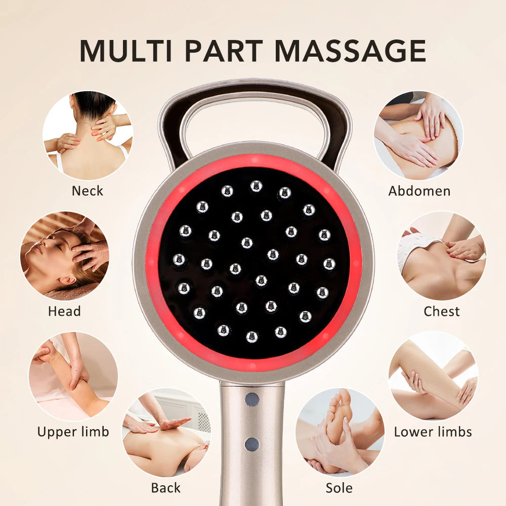 Electric Microcurrent Meridian Body Sculpting Massage Brush - 5