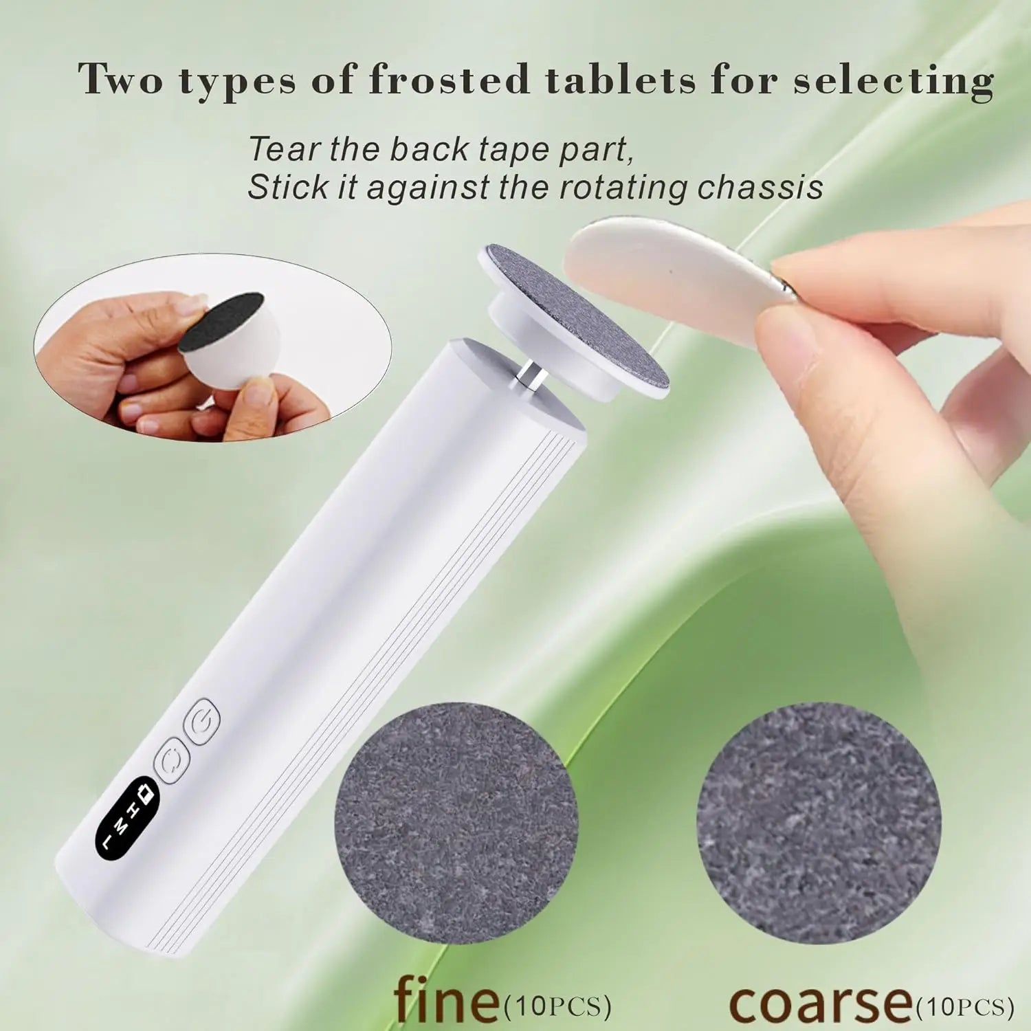 Electric Cordless Foot Callus Remover with 6 Adjustable Speeds - 5