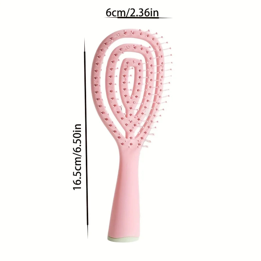 Vented Spiral Detangling Hair Brush for Wet and Dry Hair