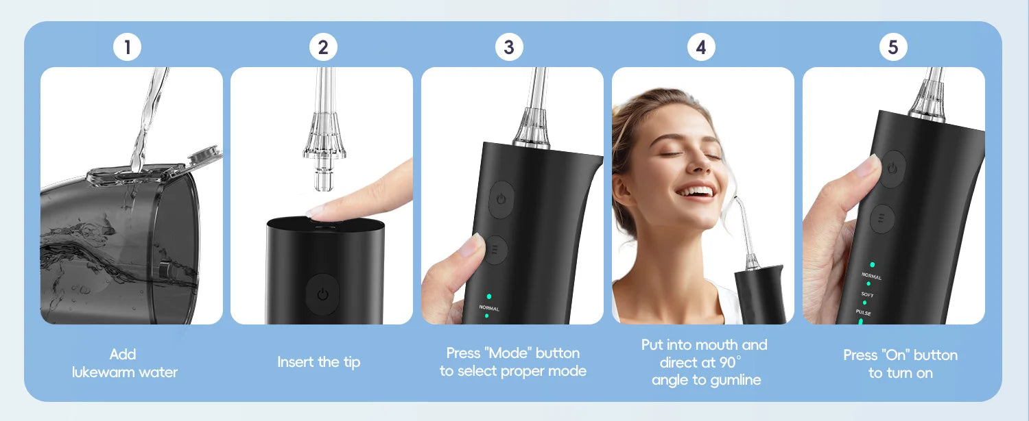 Electric Toothbrush and Water Flosser Oral Care Kit - 10