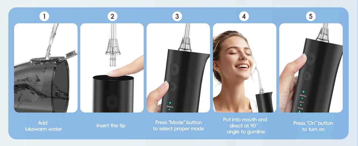 Electric Toothbrush and Water Flosser Oral Care Kit