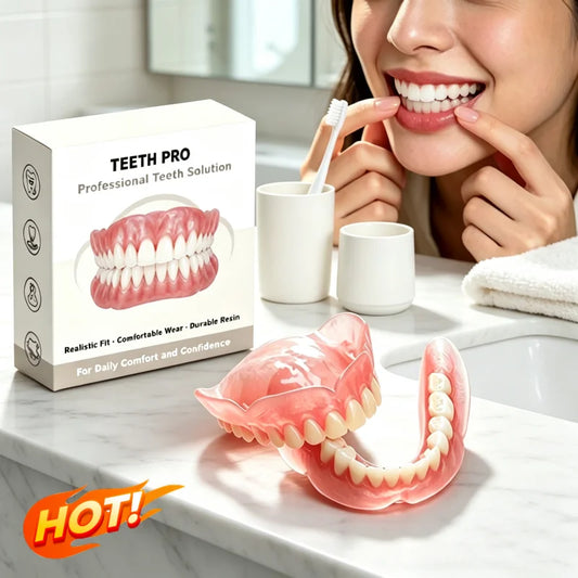 Comfortable Realistic Silicone Upper and Lower Dentures