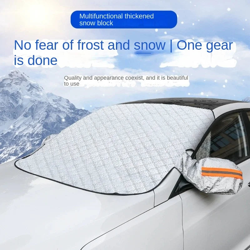 Magnetic Car Windshield Snow and Sun Protection Cover - 1