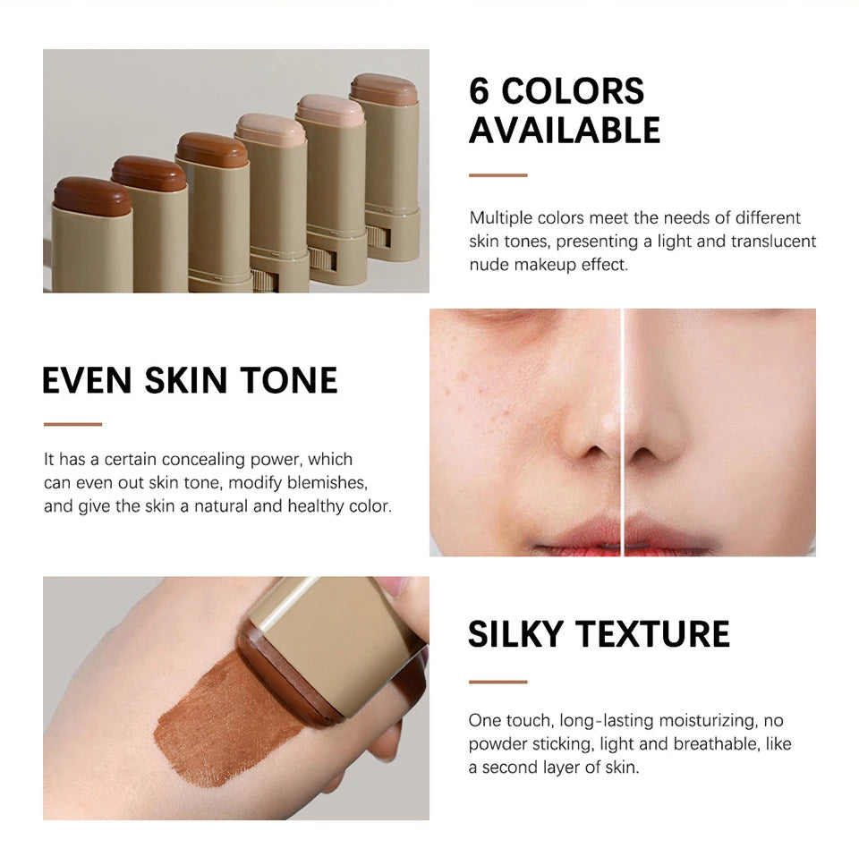 Matte Foundation Stick and Pressed Powder Beauty Set