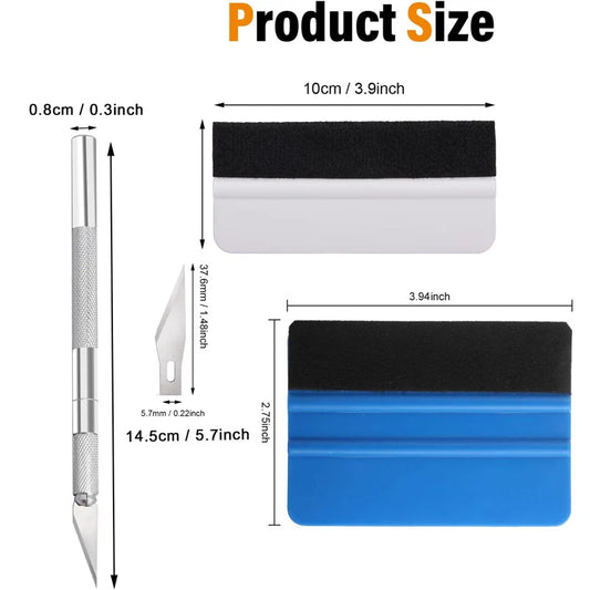 Vinyl Wrap and Window Tint Installation Tool Kit