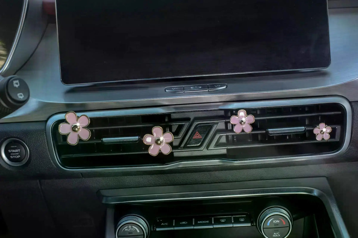 Daisy Flower Car Air Freshener Vent Clips