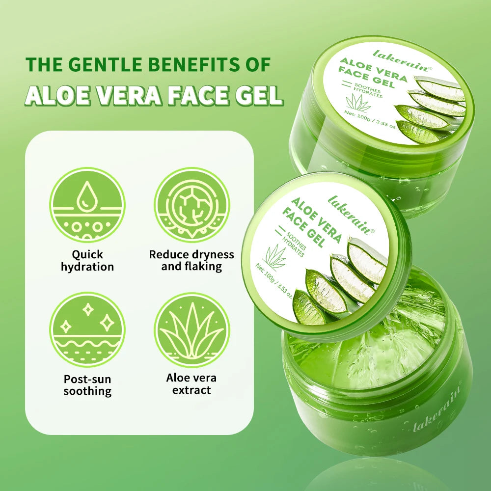 Soothing Aloe Vera Moisturizing Face Gel - 3