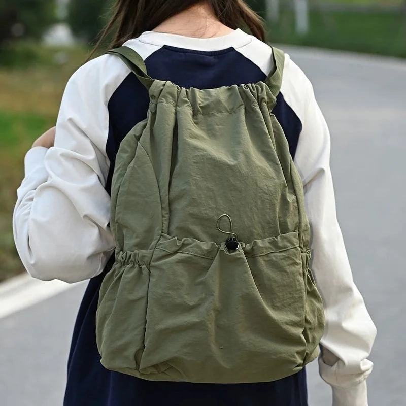 Foldable Lightweight Drawstring Travel Backpack - 2