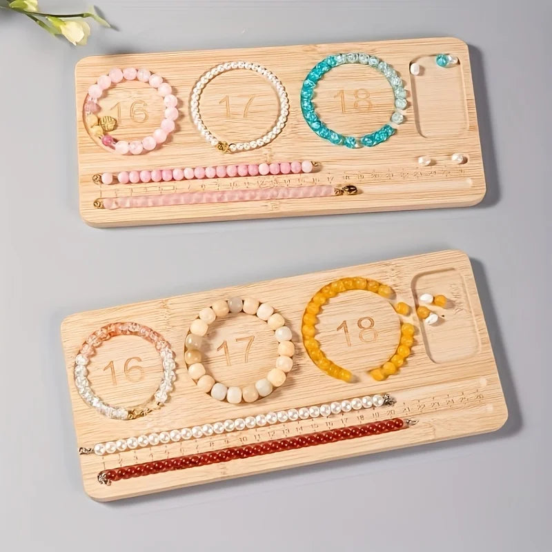 Wooden Bead Design Board for Jewelry Bracelet Making