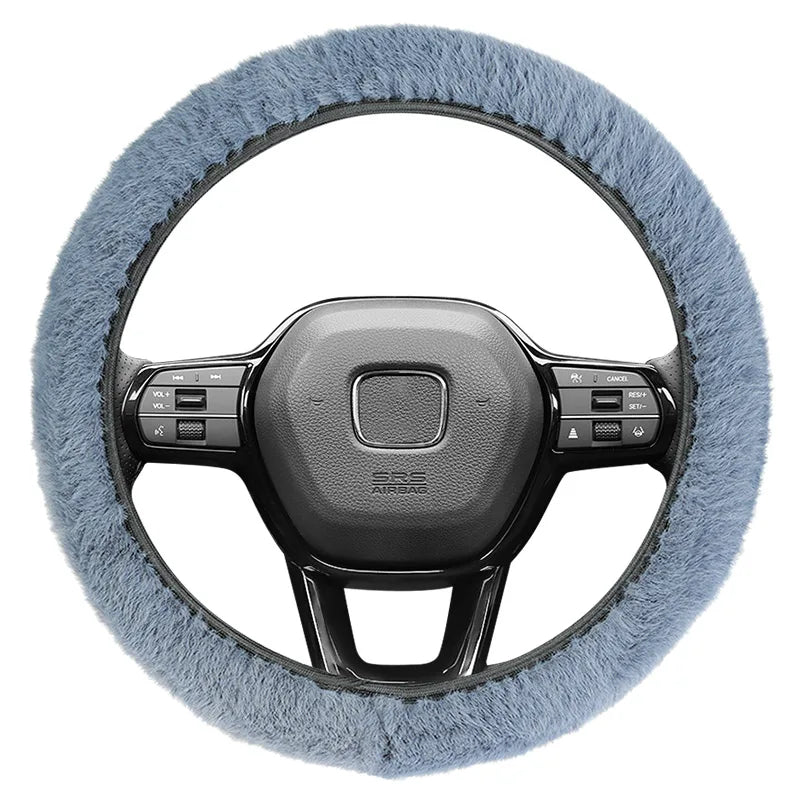 Winter Plush Retractable Steering Wheel Cover