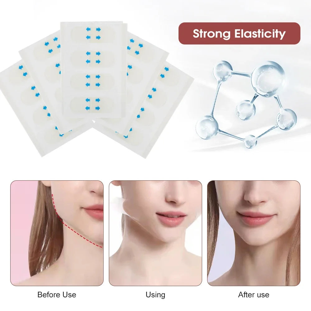 Invisible V-Shape Face Lifting Patches for Sagging Skin