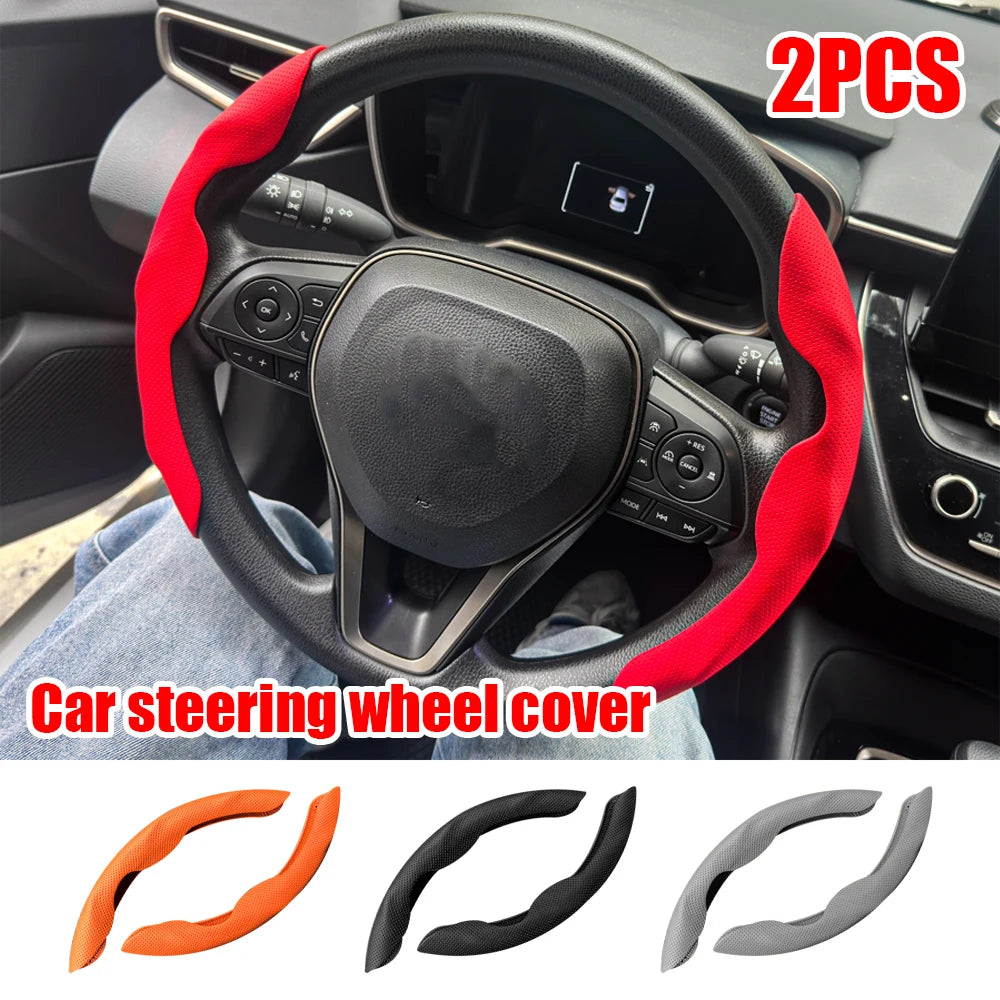 Non-Slip Universal Car Steering Wheel Cover Set